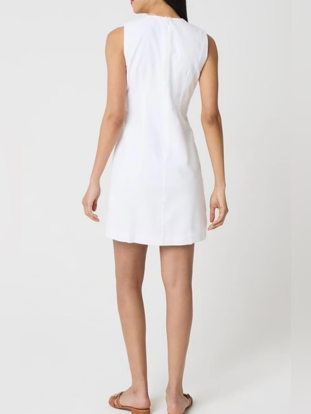J Crew Linen-blend button-front mini dress - Picture 4 of 6